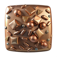 impressive modern Bronze Texture with Hammered Effect Isolated for Craft Projects professional png