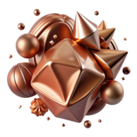 impressive rustic Bronze Texture with Reflective Surface Cutout for Product Photography high quality png