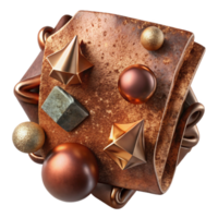 extraordinary artistic Bronze Texture with Rust and Corrosion Cutout for Grunge Art authentic png