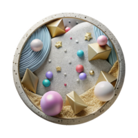 wonderful abstract Canvas Texture Circular Format Round Shape Cutout for Profile Pictures png