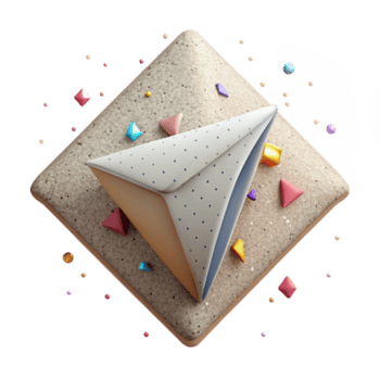 serene minimalist Canvas Texture Triangular Format Geometric Shape Isolated for Logo Design original png