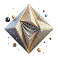 extraordinary creative Canvas Texture Triangular Format Geometric Shape Isolated for Logo Design premium png