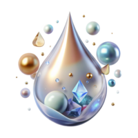 dramatic traditional Clean Water Drop Splash Transparent Background authentic png