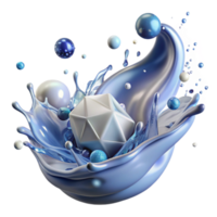 extraordinary artistic Clean Water Splash Texture Isolated for Web Banners png