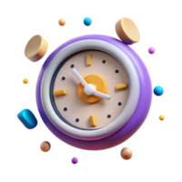elegant artistic Clock Time Display Ui Element Cutout for Digital Clock Interface high quality png