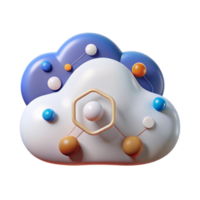 wonderful modern Cloud Computing Icon Isolated for Data Storage or Cloud Services detailed png