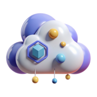 magnificent artistic Cloud Computing Icon Isolated for Data Storage or Cloud Services exclusive png