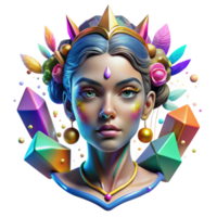 beautiful abstract Colorful Abstract Graffiti Portrait Transparent authentic png