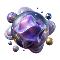 vibrant traditional Colorful Nebula Burst Effect Isolated for Event Graphics high quality png