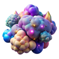stunning rustic Colorful Nebula Clouds Isolated for Artistic Compositions detailed png