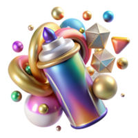 elegant abstract Colorful Spray Paint Effect Texture Isolated high resolution png
