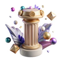 wonderful rustic Column Pattern Isolated Decorative Design Element professional png