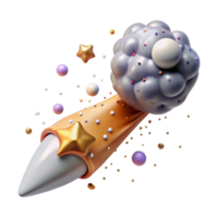beautiful abstract Comet Tail Dust and Gas Isolated for Astronomy Graphics exclusive png
