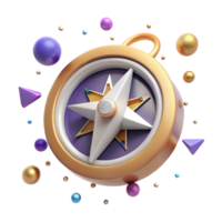 dramatic artistic Compass Icon Isolated for Navigation Tools high resolution png