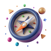 serene creative Compass Icon Isolated for Navigation Tools original png