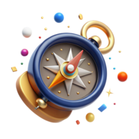 impressive artistic Compass with Rotating Bezel for Bearing Adjustment Isolated for Precise Navigation professional png