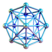 elegant classic A network of glowing, interconnected lines forming a complex, geometric pattern, futuristic style authentic png