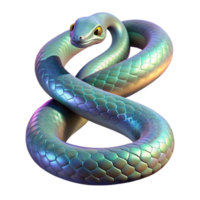 impressive vintage A slithering snake with iridescent scales, dappled jungle light, reptile photography style detailed png
