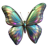 serene vintage A butterfly with iridescent wings, dappled sunlight, macro photography style professional png