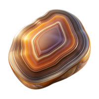 serene modern A polished agate slice revealing intricate banding, illuminated from behind, ethereal and otherworldly genuine png
