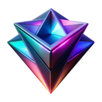dramatic abstract Fractured geometric shapes in vibrant neon hues, casting long, sharp shadows under a dramatic, chiaroscuro lighting, with a grainy, retro-futuristic aesthetic high resolution png