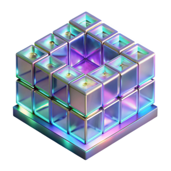 extraordinary traditional A field of shimmering, holographic pixels, shifting and transforming, illuminated by a cool, neon light, with a glitchy, digital art style authentic png