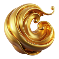 beautiful modern A cascade of flowing, liquid gold, forming intricate, swirling patterns, illuminated by a warm, amber light, with a luxurious, art deco style original png
