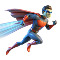 stunning classic A super-speed superhero with blurred motion trails, running through a city, lit by streaking city lights, in a dynamic, action painting style exclusive png