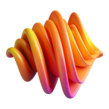 elegant abstrakt ett abstrakt representation av ljud vågor, använder sig av vibrerande, böljande rader av varierande tjocklek och opacitet. de Färg palett är inspirerad förbi en solnedgång premie png