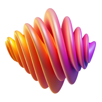 skön konstnärlig ett abstrakt representation av ljud vågor, använder sig av vibrerande, böljande rader av varierande tjocklek och opacitet. de Färg palett är inspirerad förbi en solnedgång hög kvalitet png