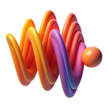 vibrerande klassisk ett abstrakt representation av ljud vågor, använder sig av vibrerande, böljande rader av varierande tjocklek och opacitet. de Färg palett är inspirerad förbi en solnedgång hög kvalitet png