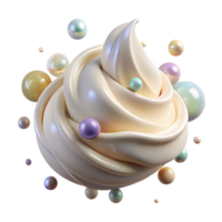 dramatic abstract Cream Ripple Effect Transparent for Water Simulations professional png