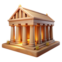 impressive vintage An ancient Egyptian temple, hieroglyphics covering the walls, warm desert lighting, realistic, premium png