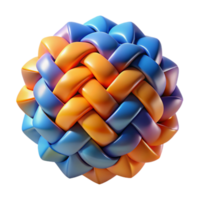 serene contemporary Interlocking tessellated patterns, with a gradient shift from warm oranges to cool blues, illuminated by a subtle ambient light, in a geometric abstract style detailed png