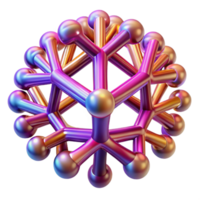 beautiful contemporary A complex fractal structure, resembling a branching tree or lightning bolt, with a vibrant color scheme and a high level of detail, in a mathematical art style high resolution png