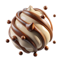 extraordinary modern Cream Texture with Chocolate Chips Isolated for Cookie Recipes high resolution png