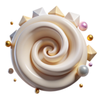 extraordinary classic Cream Texture with Chocolate Chips Isolated for Cookie Recipes original png