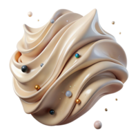 elegant rustic Cream Wave Pattern Isolated for Textile Design genuine png