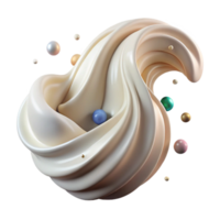 extraordinary artistic Cream Wave Transparent for Fluid Dynamics professional png