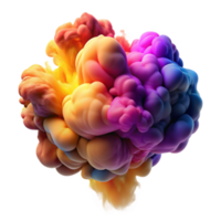 extraordinary contemporary A swirling mass of colorful smoke plumes, intertwining and evolving, illuminated by dramatic, contrasting light. Impressionism style with a motion blur effect genuine png