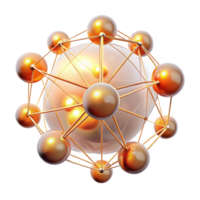 dramatic vintage A network of interconnected glowing orbs, pulsating with a soft, warm light, resembling a complex neural network. Abstract expressionism style with a bokeh effect 4K png