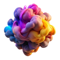 wonderful classic A swirling mass of colorful smoke plumes, intertwining and evolving, illuminated by dramatic, contrasting light. Impressionism style with a motion blur effect high resolution png
