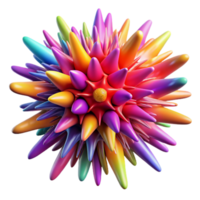 stunning modern A chaotic explosion of colorful particles, resembling a supernova, with a vibrant, energetic feel. Abstract expressionism style with a textured canvas premium png