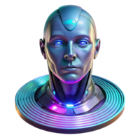 beautiful classic A holographic projection of a human face, glitching and distorting in a dark, futuristic environment, illuminated by flickering neon lights. Style cyberpunk 4K png
