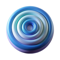 dramatic creative A series of concentric circles, radiating outwards, with a gradient of cool, calming colors and a smooth, polished finish detailed png