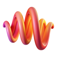 stunning artistic An abstract representation of sound waves, visualized as vibrant, undulating lines in a gradient of warm colors, lit by a soft, diffuse light. Style Visual Music professional png