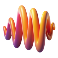 beautiful minimalist An abstract representation of sound waves, visualized as vibrant, undulating lines in a gradient of warm colors, lit by a soft, diffuse light. Style Visual Music high quality png