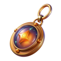 extraordinary minimalist A magical locket emitting a soft, warm glow, intricate details on the locket, soft lighting, realistic style original png