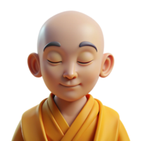 stunning rustic Portrait of a serene meditating monk with closed eyes, peaceful expression, and flowing robes, lit by a soft golden aura high resolution png