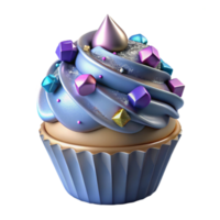 impressive abstract Cupcake Frosted Dessert Isolated for Birthday Party Invitations png